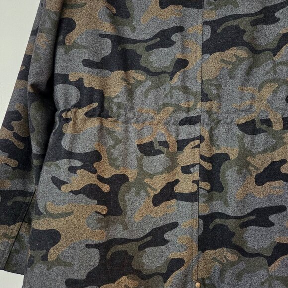 Veronica Beard Camouflage Wool Blend Utility Jacket  S8 - Picture 9 of 15